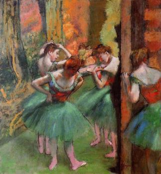 埃德加 德加 Dancers, Pink and Green 埃德加 德加 Dancers, Pink and Green